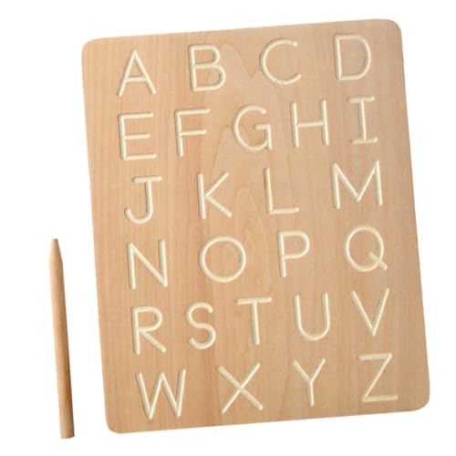 WOONEKY 1 Set Alphabet Nachziehtafel Aus Schreibübungstafel Für Lernspielzeug Zur Der Buchstabenerkennung Und Feinmotorik Ideal Für Vorschulkinder Und Kleinkinder von WOONEKY