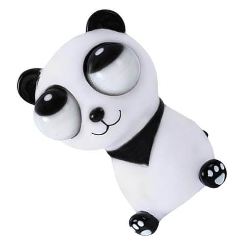 WOONEKY Bärenspielzeug Kniffliges Spielzeug Knallendes Augenquetschen Simuliertes Panda Spielzeug Panda Spielzeug Neuheit Dehnbares Spielzeug Druckentlastung Puppenspielzeug von WOONEKY