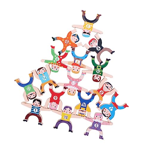 WOONEKY Balance Holzbausteine Pädagogisches Stapelspielzeug Kreativität Hand Auge Koordination und Gleichgewicht Natürlicher Holzblock für Jungen und Mädchen WOONEKY Balance Holzbausteine Pädagogisches Stapelspielzeug Kreativität Hand Auge Koordination und Gleichgewicht Natürlicher Holzblock für Jungen und Mädchen von WOONEKY