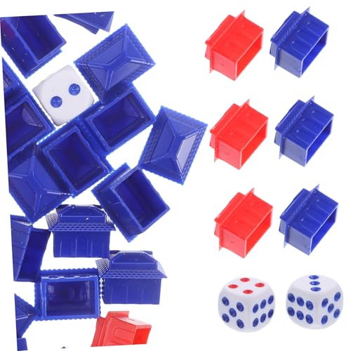 WOONEKY Brettspiel Ersatzspielsteine Miniatur Häuser Farbenfroh Langlebig Kinderfreundlich für Gesellschaftsspiele Familien Spielsteine Zubehör für Strategie Strategiespiele WOONEKY Brettspiel Ersatzspielsteine Miniatur Häuser Farbenfroh Langlebig Kinderfreundlich für Gesellschaftsspiele Familien Spielsteine Zubehör für Strategie Strategiespiele von WOONEKY