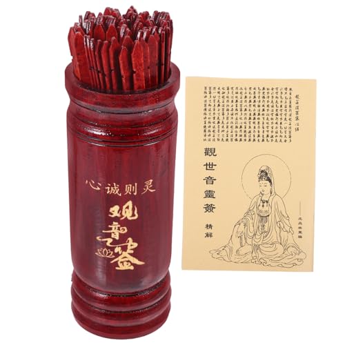 WOONEKY Chinesischer Wahrsagestab mit Bambus Sticks und Eimer für Traditionelle Weissagungsspiele Interaktives Divinationsspiel für Familie Tempel und Freizeitspaß Zuhause WOONEKY Chinesischer Wahrsagestab mit Bambus Sticks und Eimer für Traditionelle Weissagungsspiele Interaktives Divinationsspiel für Familie Tempel und Freizeitspaß Zuhause von WOONEKY