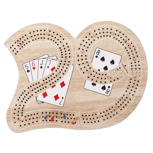 WOONEKY Cribbage Spielset mit Einzigartigem Zahlenbrett Gesellschaftsspiel aus Langlebigem Material Präzises Punktesystem Brettspiel für Familie und Freunde WOONEKY Cribbage Spielset mit Einzigartigem Zahlenbrett Gesellschaftsspiel aus Langlebigem Material Präzises Punktesystem Brettspiel für Familie und Freunde von WOONEKY