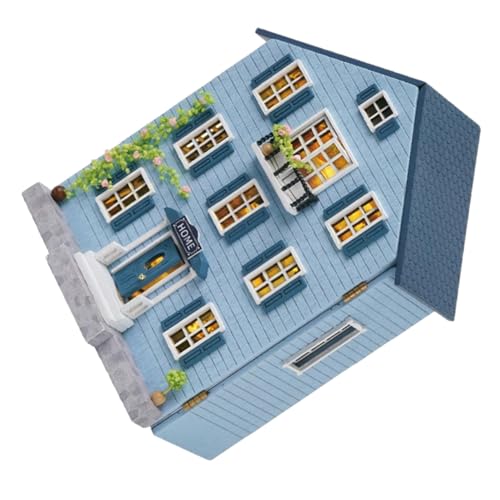 WOONEKY DIY Miniatur Puppenhaus Bausatz Holz Mini Haus Modell mit Möbeln Kreatives Weihnachts dekor Tragbares Miniaturhaus Set für Erwachsene und Jugendliche WOONEKY DIY Miniatur Puppenhaus Bausatz Holz Mini Haus Modell mit Möbeln Kreatives Weihnachts dekor Tragbares Miniaturhaus Set für Erwachsene und Jugendliche von WOONEKY