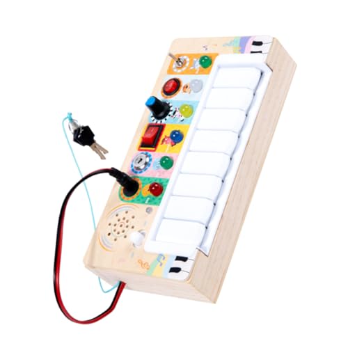 WOONEKY Elektronisches Holzspielzeug für LED Licht Interaktives Lernspielzeug Hand Auge Koordination und Vorstellungskraft Robustes Elektrisches für Junge Mädchen und Kleinkinder WOONEKY Elektronisches Holzspielzeug für LED Licht Interaktives Lernspielzeug Hand Auge Koordination und Vorstellungskraft Robustes Elektrisches für Junge Mädchen und Kleinkinder von WOONEKY