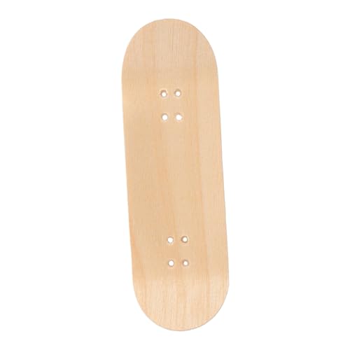 WOONEKY Fingerboard Deck aus Robustem Ahornholz Naturfarbenes Skateboard Ersatzbrett Langlebiges Fingerskateboard Zubehör für Sammler WOONEKY Fingerboard Deck aus Robustem Ahornholz Naturfarbenes Skateboard Ersatzbrett Langlebiges Fingerskateboard Zubehör für Sammler von WOONEKY