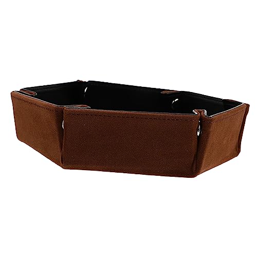 WOONEKY Flanellwürfelschale Würfelfach Uhrenablage Für Würfel Schmuck Tabletts Kleinigkeiten Tablett Trimmfach Faltbare Würfelablage Tischspieltablett Coffee Pu-Flanell von WOONEKY