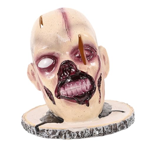 WOONEKY Halloween Küchenhalter Zombie Ornament Halloween Dekoration Halloween Dekoration Halloween Wohnkultur Gruseliger Kopf Halloween Ausstecher Organizer Aus Kunstharz von WOONEKY