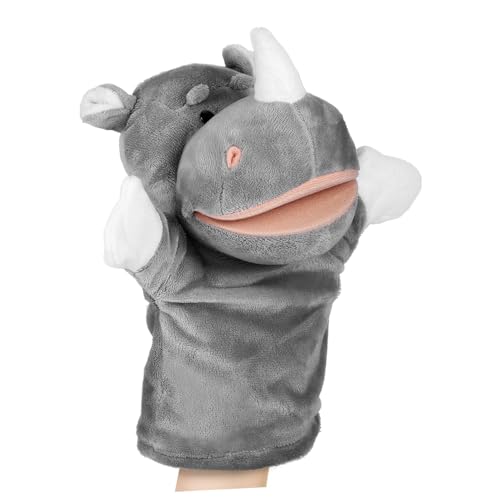 WOONEKY Handpuppe Graues Plüsch Tierfigur Storytelling Puppenspiel Klassenzimmer Lernspielzeug WOONEKY Handpuppe Graues Plüsch Tierfigur Storytelling Puppenspiel Klassenzimmer Lernspielzeug von WOONEKY