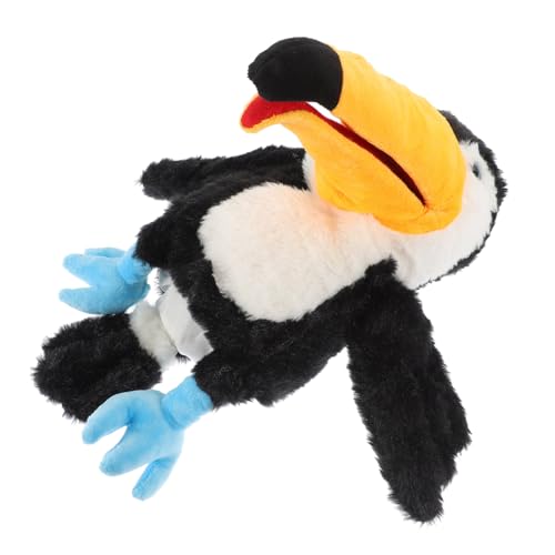 WOONEKY Handpuppe Interaktives Spielzeug Kinder Handpuppe Plüsch Handpuppe Vogelpuppe Cartoon Vogel Modell Spielzeug Interaktive Handpuppe Vogel Handspielzeug Cartoon Handpuppe von WOONEKY