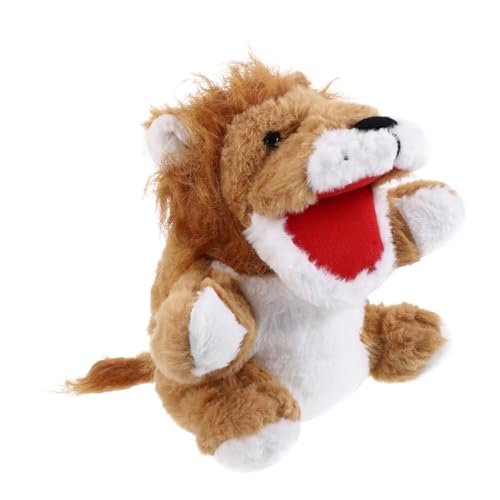 WOONEKY Handpuppe Löwentier aus Weichem Plüsch mit Beweglichem Mund Interaktives Tier Handpuppen für Kreatives Geschichtenerzählen und Motorische für Kindergarten WOONEKY Handpuppe Löwentier aus Weichem Plüsch mit Beweglichem Mund Interaktives Tier Handpuppen für Kreatives Geschichtenerzählen und Motorische für Kindergarten von WOONEKY