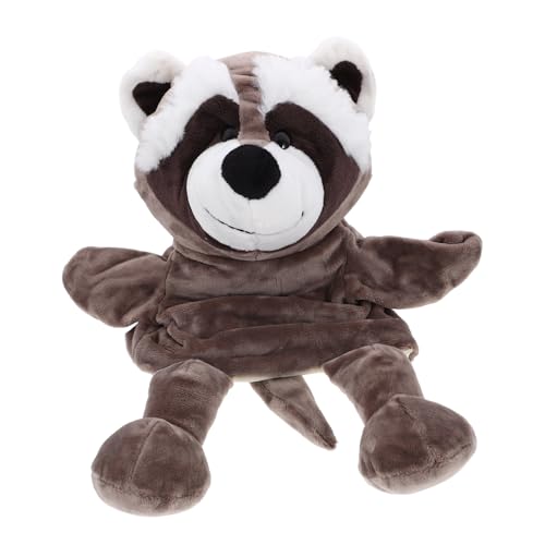 WOONEKY Handpuppe Waschbär Spielzeug Cartoon-Marionette Handpuppe Aus Stoff Mit Tiermotiv Cartoon-tierpuppe Handpuppe Für Kinder Tierische Handpuppe Lustige Tierhandpuppe Pp Baumwolle von WOONEKY