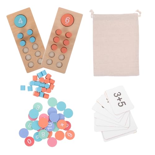 WOONEKY Holz Abacus Rechenhilfe mit Bunten Perlen Tragbares Montessori Lernspielzeug für Kleinkinder Jahre Pädagogischer Zählrahmen für Zahlen Addition und Subtraktion im Klassenzimmer WOONEKY Holz Abacus Rechenhilfe mit Bunten Perlen Tragbares Montessori Lernspielzeug für Kleinkinder Jahre Pädagogischer Zählrahmen für Zahlen Addition und Subtraktion im Klassenzimmer von WOONEKY