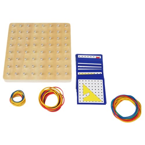 WOONEKY Holz Geoboard Lernspielzeug mit Gummibändern Montessori Geometriebrett für Ab Jahre Pädagogisches Nagelbrett Formenverständnis Kreativität und Motorischen Fähigkeiten WOONEKY Holz Geoboard Lernspielzeug mit Gummibändern Montessori Geometriebrett für Ab Jahre Pädagogisches Nagelbrett Formenverständnis Kreativität und Motorischen Fähigkeiten von WOONEKY