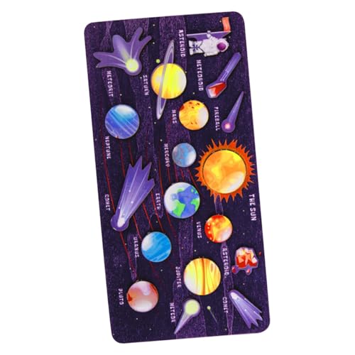 WOONEKY Holz Solar System Puzzle für Teilige Planetare Lernpuzzle mit Großen Teilen Pädagogisches Weltraumspielzeug zur Form und Farberkennung Fördert Kreativität und Kognitive WOONEKY Holz Solar System Puzzle für Teilige Planetare Lernpuzzle mit Großen Teilen Pädagogisches Weltraumspielzeug zur Form und Farberkennung Fördert Kreativität und Kognitive von WOONEKY