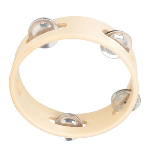 WOONEKY Holz Tamburin Handglocke Musikinstrument für Pädagogisches Schlaginstrument Sicher Langlebig Geeignet für Musikunterricht und Freizeitspiel WOONEKY Holz Tamburin Handglocke Musikinstrument für Pädagogisches Schlaginstrument Sicher Langlebig Geeignet für Musikunterricht und Freizeitspiel von WOONEKY