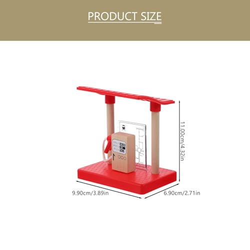 WOONEKY Holz Zug Zubehör Gasstation Modell Eisenbahn Szene Bausatz Pädagogisch Kreativ Einfach zu Montieren WOONEKY Holz Zug Zubehör Gasstation Modell Eisenbahn Szene Bausatz Pädagogisch Kreativ Einfach zu Montieren von WOONEKY