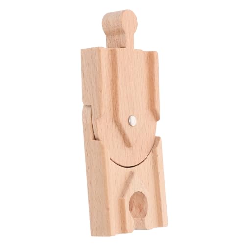 WOONEKY Holzeisenbahn Zubehör aus Robustem Holz Wendeschiene Kompatibel mit Vielen Holzschienen Sets für Kreativen und Szenenaufbau WOONEKY Holzeisenbahn Zubehör aus Robustem Holz Wendeschiene Kompatibel mit Vielen Holzschienen Sets für Kreativen und Szenenaufbau von WOONEKY