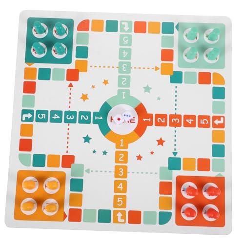 WOONEKY Holzspielzeug Brettspiel mit Fliegendem Schach und Schlangen Spiel Buntes Lernspiel für Kindergarten und Zuhause Tragbares Gesellschaftsspiel für Partyspaß WOONEKY Holzspielzeug Brettspiel mit Fliegendem Schach und Schlangen Spiel Buntes Lernspiel für Kindergarten und Zuhause Tragbares Gesellschaftsspiel für Partyspaß von WOONEKY