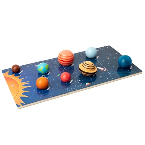 WOONEKY Holzspielzeug Planetenset mit Planeten Pädagogisches Solar System Puzzle für Motorikförderndes Lernspielzeug Farbenfrohes Montessori Holzpuzzle für Frühe Entwicklung WOONEKY Holzspielzeug Planetenset mit Planeten Pädagogisches Solar System Puzzle für Motorikförderndes Lernspielzeug Farbenfrohes Montessori Holzpuzzle für Frühe Entwicklung von WOONEKY