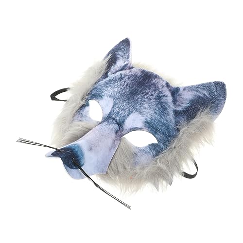 WOONEKY Horrorzeug Halloween-Wolfsmaske Maskerade-Kostüm Wolfsmaske für Erwachsene Wolfsschädelmaske Dekor halloween costume halloween kleidung tiere Foto-Requisite Karnevalsmaske Vlies von WOONEKY