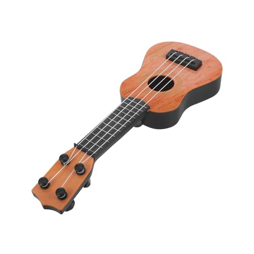 WOONEKY Kindergitarrenspielzeug Kindergitarrenspielzeug Kindermusikspielzeug Puppenhaus Gitarrenstütze Gitarrenlernspielzeug Ukulele Musikspielzeug Mini Musikinstrument von WOONEKY