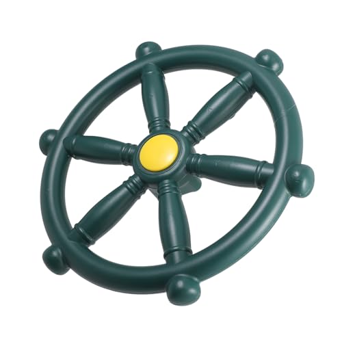 WOONEKY Kinderspielplatz Lenkrad Aufsatz Grün Piratenschiff Ersatz lenkrad für Schaukel und Spielturm Einfach zu Montierendes Outdoor Spielplatz Zubehör für Kreatives Rollenspiel WOONEKY Kinderspielplatz Lenkrad Aufsatz Grün Piratenschiff Ersatz lenkrad für Schaukel und Spielturm Einfach zu Montierendes Outdoor Spielplatz Zubehör für Kreatives Rollenspiel von WOONEKY