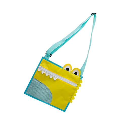 WOONEKY Kleine Tasche Aus Spielzeug-Organizer-netztaschen Mesh-strandtaschen Aufbewahrungstasche Aus Netzstoff Für Spielzeug Spielzeuge Strandversorgung Oxford-Stoff Yellow von WOONEKY