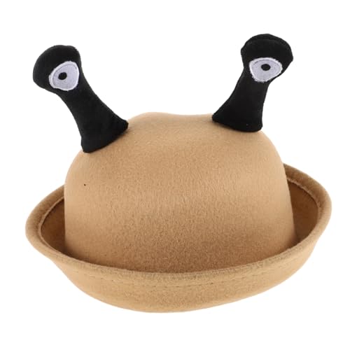 WOONEKY Kreative Kleine Runde Kindermütze mit Schneckenaugenmotiv Leichte Lässige Herbst Winter Hut für Mädchen Modisch Warm und Strapazierfähig Hellbraun WOONEKY Kreative Kleine Runde Kindermütze mit Schneckenaugenmotiv Leichte Lässige Herbst Winter Hut für Mädchen Modisch Warm und Strapazierfähig Hellbraun von WOONEKY