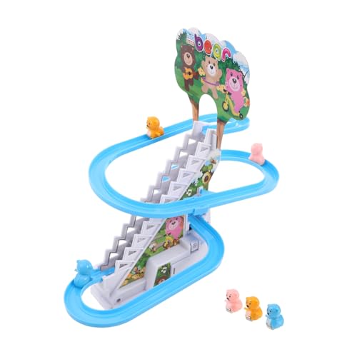 WOONEKY Led-elektrisches Bär-kletterspielzeug mit Treppen und Rutschbahn Interaktives Motorik-entwicklungsset für Kleinkinder Inklusive Bären und USB-ladekabel Tragbares Indoor WOONEKY Led-elektrisches Bär-kletterspielzeug mit Treppen und Rutschbahn Interaktives Motorik-entwicklungsset für Kleinkinder Inklusive Bären und USB-ladekabel Tragbares Indoor von WOONEKY