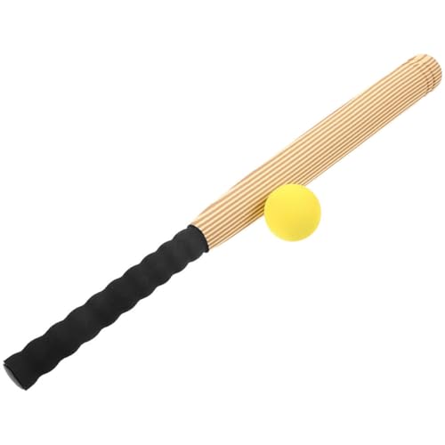 WOONEKY Leichter Eva Baseballschläger Holzoptik Weicher Verschleißfester Softballschläger für Drinnen und Draußen Tragbares Sportspielzeug Motorik und Koordination WOONEKY Leichter Eva Baseballschläger Holzoptik Weicher Verschleißfester Softballschläger für Drinnen und Draußen Tragbares Sportspielzeug Motorik und Koordination von WOONEKY