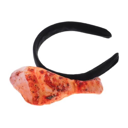 WOONEKY Lustiger Verstellbarer Haarreif mit Großem Plüsch hähnchenschenkel Elastisches Stirnband für Party Thanksgiving Kopfschmuck Vielseitiges Fotorequisit für Mädchen und Erwachsene WOONEKY Lustiger Verstellbarer Haarreif mit Großem Plüsch hähnchenschenkel Elastisches Stirnband für Party Thanksgiving Kopfschmuck Vielseitiges Fotorequisit für Mädchen und Erwachsene von WOONEKY