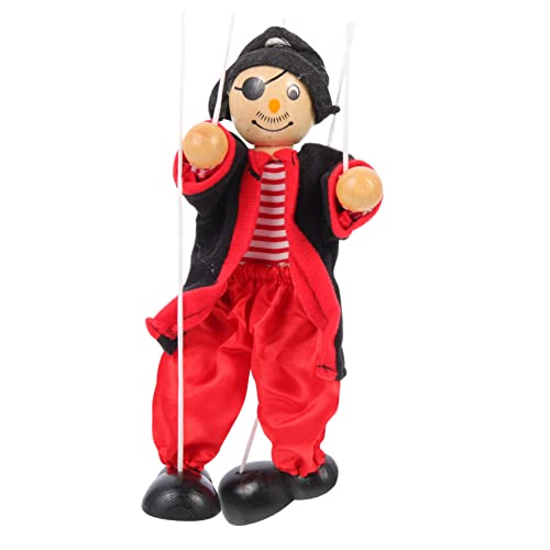 WOONEKY Marionette Bauchrednerpuppe Piratenspielzeug Clown-Puppen Kinderpuppen Erwachsenenpuppe Für Jungs Kinderspielzeug Puppen Für Kinder Juguetes Adultos Holz von WOONEKY