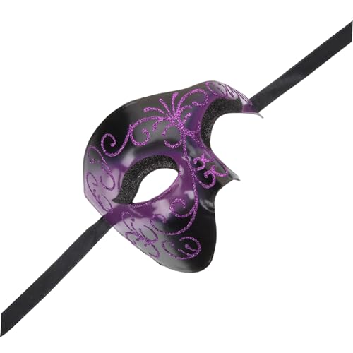 WOONEKY Maskerade Maske Für Halloween Halbe Gesichtsmaske Für Cosplay Und Partys Ideale Verkleidung Für Karneval Und Maskenbälle Unisex Vielseitig Einsetzbar Elegante Design Auswahl von WOONEKY