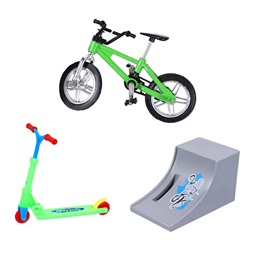 WOONEKY Finger Skateboard Und Finger Fahrrad Set Mini Finger Bike Modelle Für Freizeit Und Geschicklichkeit Tragbare Finger Sport Spielzeuge Für Jung Und Alt von WOONEKY