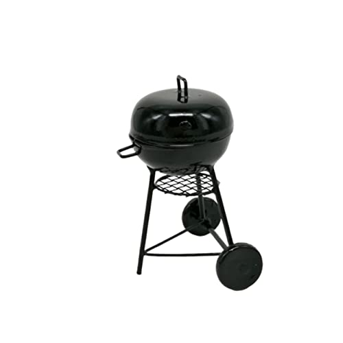 WOONEKY Mini-Grillrost Kleiner Grill Miniatur tragbar Brotmacher Spielzeug puppenhauszubehör blackh Camping-Dekoration ösch Noir Standfest Camping-Layout-Stütze Grillverzierung aus Metall von WOONEKY