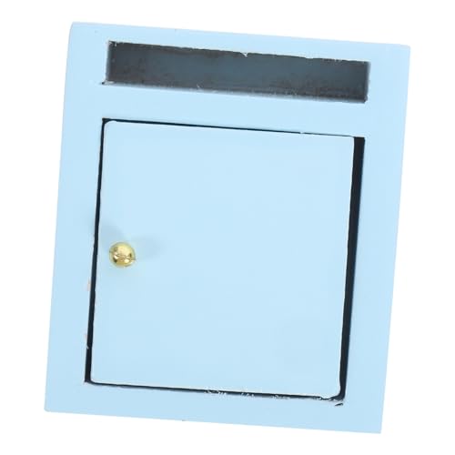 WOONEKY Mini Haus Dekoration Lifelike Miniatur Mailbox Puppenhaus Zubehör für Sammler und Bastelfreunde Handgefertigt Blau WOONEKY Mini Haus Dekoration Lifelike Miniatur Mailbox Puppenhaus Zubehör für Sammler und Bastelfreunde Handgefertigt Blau von WOONEKY
