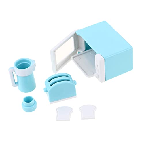 WOONEKY Mini Küchenset Für Kleinkinder 1 Set Mikrowelle Wasserkocher Brotbackmaschine Und Für Fantasievolles Im Kinderzimmer Ideal Für Kleine Köche Und Kreative Rollenspiele von WOONEKY