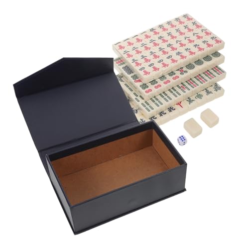 WOONEKY Mini Mahjong Set Melamin Kleine Tragbare Mahjong Spielsteine für Reise Outdoor und Wohnheim Robuste Gravierte Spielsteine Kompaktes Design für Familienfeiern und Freundestreffen WOONEKY Mini Mahjong Set Melamin Kleine Tragbare Mahjong Spielsteine für Reise Outdoor und Wohnheim Robuste Gravierte Spielsteine Kompaktes Design für Familienfeiern und Freundestreffen von WOONEKY