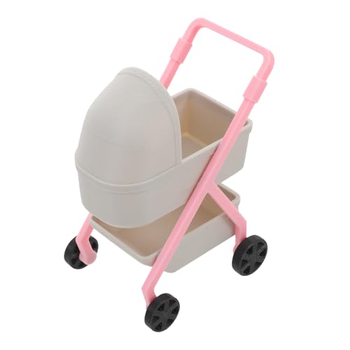 WOONEKY Miniatur Kinderwagen Realistische Puppenwagen aus Stabilem Kunststoff Detailgetreu und Sicher für Puppenhaus Dekoration und Kreatives Kinderspiel WOONEKY Miniatur Kinderwagen Realistische Puppenwagen aus Stabilem Kunststoff Detailgetreu und Sicher für Puppenhaus Dekoration und Kreatives Kinderspiel von WOONEKY
