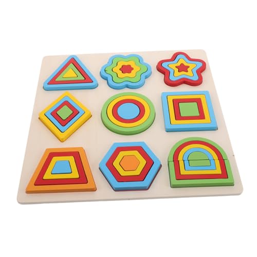 WOONEKY Montessori Holz Farbzuordnung Sortierbrett Bunte Geometrische Formen Pädagogisches Motorikspielzeug für Kleinkinder Vorschule WOONEKY Montessori Holz Farbzuordnung Sortierbrett Bunte Geometrische Formen Pädagogisches Motorikspielzeug für Kleinkinder Vorschule von WOONEKY