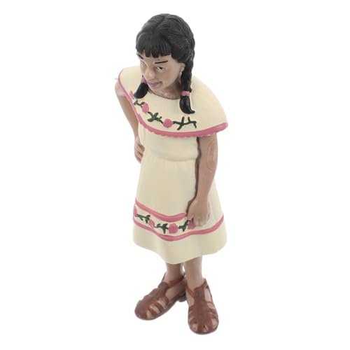 WOONEKY Native Girl Figuren Wild West Mini Cowboy Figuren Statue Western Thema Für Zuhause Schreibtisch Kuchen Topper Zubehör Sandkasten Dekoration von WOONEKY