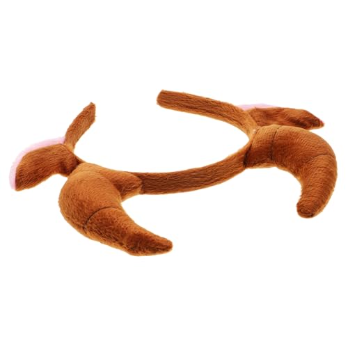 WOONEKY Ox Horn Stirnband Braun Tierohren Haarreif Kostüm Zubehör für Party Cosplay Mädchen Jungen Karneval WOONEKY Ox Horn Stirnband Braun Tierohren Haarreif Kostüm Zubehör für Party Cosplay Mädchen Jungen Karneval von WOONEKY