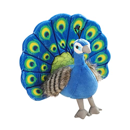 WOONEKY Pfau Plüschtier Autospielzeug Cartoon-pfau-Spielzeug Auto Spielzeug Pfau Gefüllte Puppe Geburtstagsgeschenk Puppe Gefülltes Pfauenspielzeug Der Vogel Kind Kurzplüsch von WOONEKY