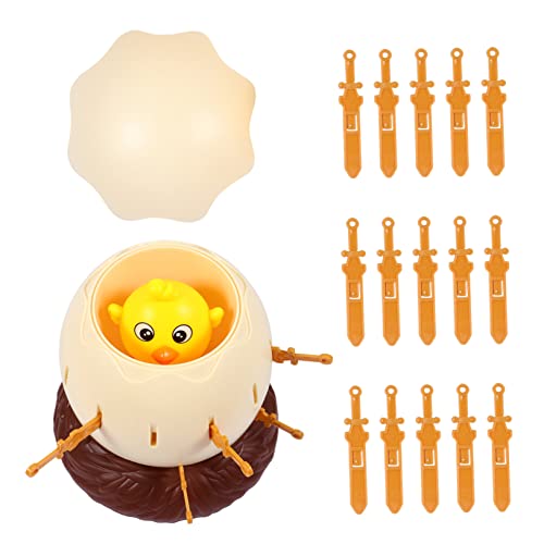 WOONEKY Pirateneier Mit Schwertern Kinderspielzeug Osterei Hühnerspielzeug Mini Spielzeug Mini Hahn Spielzeug Roulette Brettspiel Kinderspielset Kükenfass Spielzeug von WOONEKY