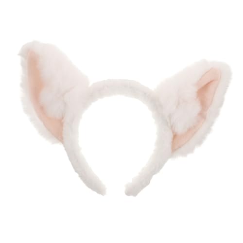 WOONEKY Plüsch Fuchsohr Haarreif Handgefertigt Weiches Kopfband Für Mädchen Cosplay Party Kostüm Haarschmuck Kuscheliger Fuchs Ohren Stirnband Weiß WOONEKY Plüsch Fuchsohr Haarreif Handgefertigt Weiches Kopfband Für Mädchen Cosplay Party Kostüm Haarschmuck Kuscheliger Fuchs Ohren Stirnband Weiß von WOONEKY
