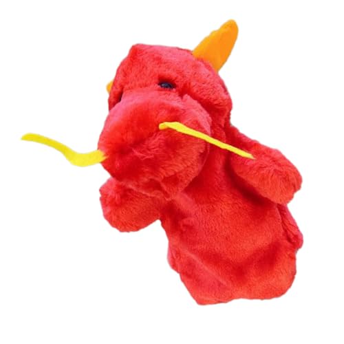 WOONEKY Plüsch Handpuppe Drache Rot Interaktives Kuscheltier für Weiche Stofftier Handspielpuppe Fördert Kreativität Rollenspiel und Sprachentwicklung WOONEKY Plüsch Handpuppe Drache Rot Interaktives Kuscheltier für Weiche Stofftier Handspielpuppe Fördert Kreativität Rollenspiel und Sprachentwicklung von WOONEKY