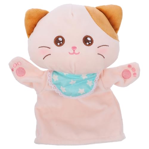 WOONEKY Plüsch Katze Handpuppe zum Erzählen Interaktives Kuscheltier für Weiche Cartoon Tier Handpuppe Fördert Fantasie und Rollenspiel im Kindergarten und Zuhause WOONEKY Plüsch Katze Handpuppe zum Erzählen Interaktives Kuscheltier für Weiche Cartoon Tier Handpuppe Fördert Fantasie und Rollenspiel im Kindergarten und Zuhause von WOONEKY