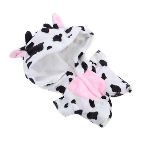 WOONEKY Plüsch Puppenkostüm Niedlicher Kuh Jumpsuit Wiederverwendbare Puppen Schlafanzug Kleidung Einfach Anzuziehen Vielseitig für Spiel und Schlaf WOONEKY Plüsch Puppenkostüm Niedlicher Kuh Jumpsuit Wiederverwendbare Puppen Schlafanzug Kleidung Einfach Anzuziehen Vielseitig für Spiel und Schlaf von WOONEKY