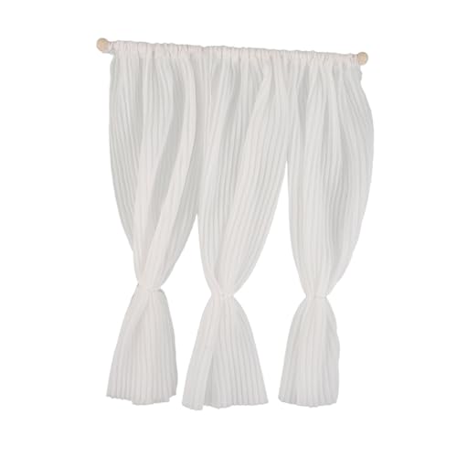 WOONEKY Puppenhaus Zubehör aus Pa und Nylon Transparente Gardinen für Kleine Fenster Realistische Elegante Netzvorhänge Dekorative Puppenmöbel für Puppenhaus Fenster WOONEKY Puppenhaus Zubehör aus Pa und Nylon Transparente Gardinen für Kleine Fenster Realistische Elegante Netzvorhänge Dekorative Puppenmöbel für Puppenhaus Fenster von WOONEKY