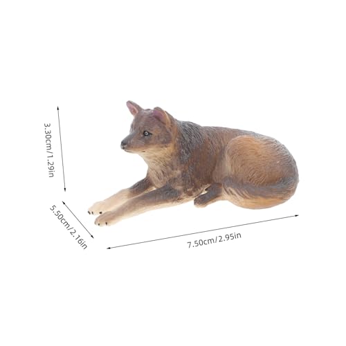 WOONEKY Realistische Wolf Figur Tiermodell Wildtier Dekoration Kognitives Sammelfigur für Wohnzimmer Schlafzimmer Tisch Dekor Geschenk WOONEKY Realistische Wolf Figur Tiermodell Wildtier Dekoration Kognitives Sammelfigur für Wohnzimmer Schlafzimmer Tisch Dekor Geschenk von WOONEKY